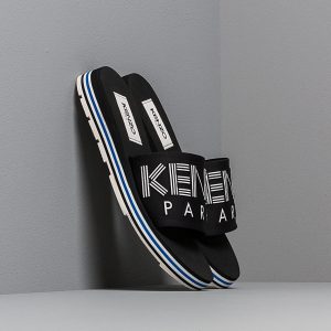 Kenzo Papaya Flat Sporty Mules Black