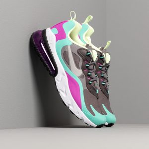 Nike Air Max 270 React (GS) Gunsmoke/ Reflect Silver-Aurora Green