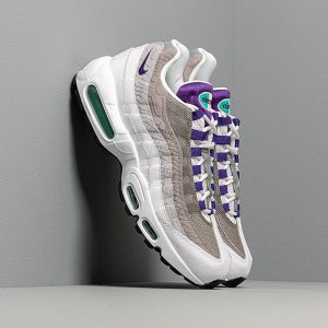 Nike Air Max 95 Lv8 White/ Court Purple-Emerald Green