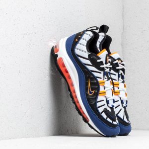 Nike Air Max 98 White/ Deep Royal Blue-Total Orange-Black