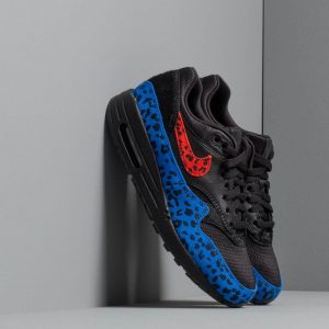 Nike W Air Max 1 Premium Black/ Habanero Red-Racer Blue