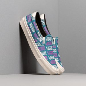 Vans Og Slip-On 59 Lx (Canvas) Larkspur/ Logo Checkerboard