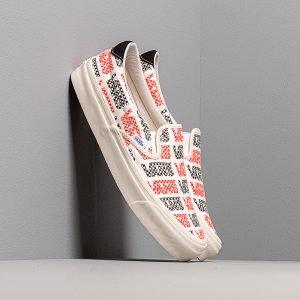 Vans Og Slip-On 59 Lx (Canvas) Racing Red/ Logo Checkerboard