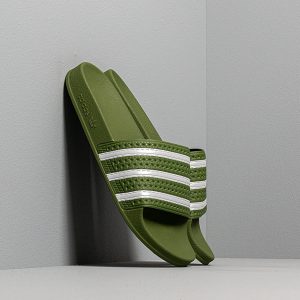 Adidas Adilette Tech Olive/ Ftw White/ Tech Olive