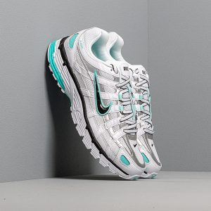 Nike W P-6000 White/ Black-Metallic Silver-Light Aqua