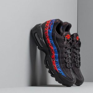 Nike Wmns Air Max 95 Premium Black/ Black-Habanero Red-Racer Blue