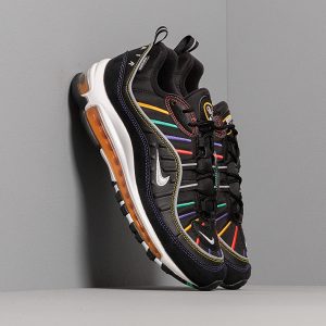 Nike Wmns Air Max 98 Premium Black/ Flash Crimson-Kinetic Green