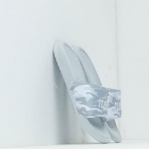 Nike Wmns Benassi Jdi Txt Se Pure Platinum/ Mtlc Platinum-White