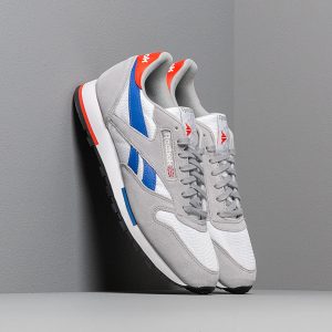 Reebok Classic Leather Mu White/ Grey/ Cobalt/ Orange/ Black