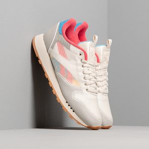 Reebok Classic Leather Nu Alabaster/ Cyan/ Pink