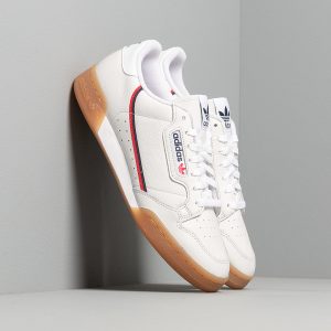 Adidas Continental 80 Crystal White/ Collegiate Navy/ Scarlet