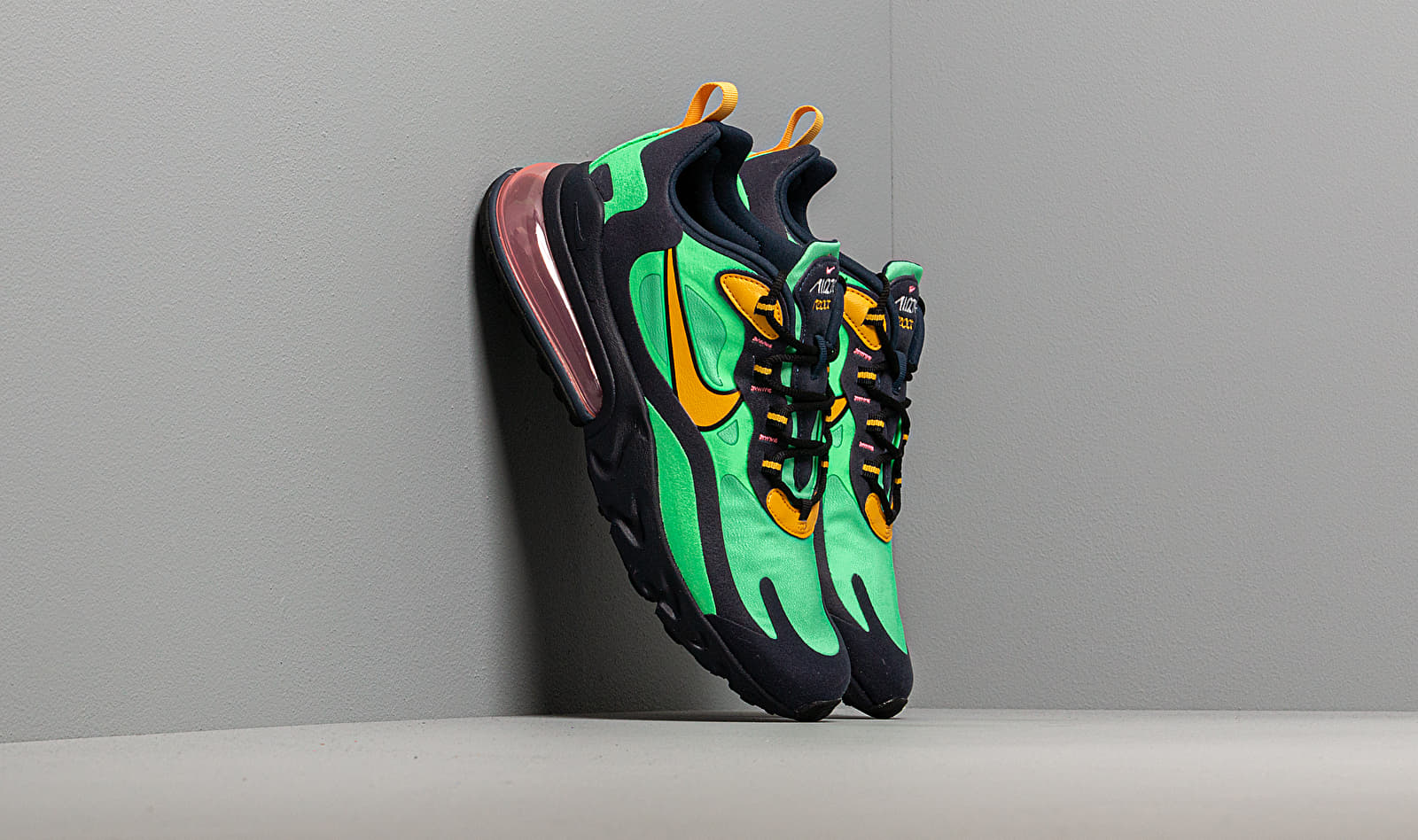 Nike air max 270 react electro green/yellow ochre/obsidian hotsell