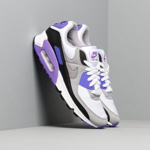 Nike Air Max 90 White/ Particle Grey-Hyper Grape-Black