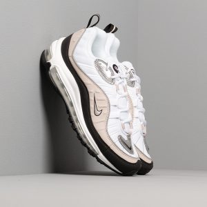 Nike W Air Max 98 White/ Metallic Silver-Desert Sand-Black