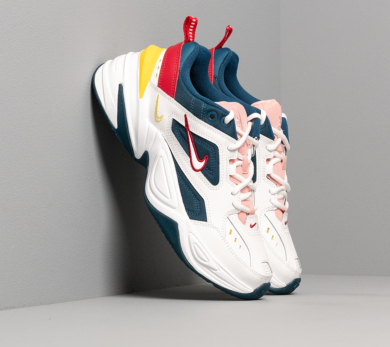 nike m2k tekno blue force/chrome yellow/summit white