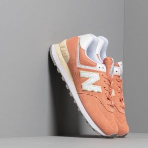 New Balance 574 Orange/ White