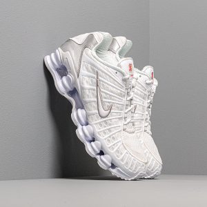 Nike Shox Tl White/ White-Metallic Silver-Max Orange