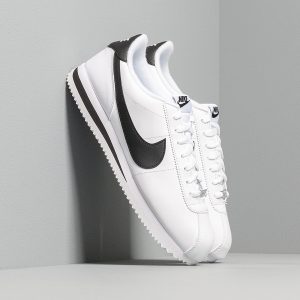 Nike Cortez Basic Leather White/ Black-Metallic Silver