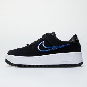 Nike W Air Force 1 Sage Low Lx Black/ Deep Royal Blue-Metallic Silver