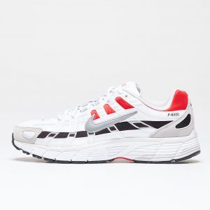 Nike P-6000 White/ Particle Grey-University Red