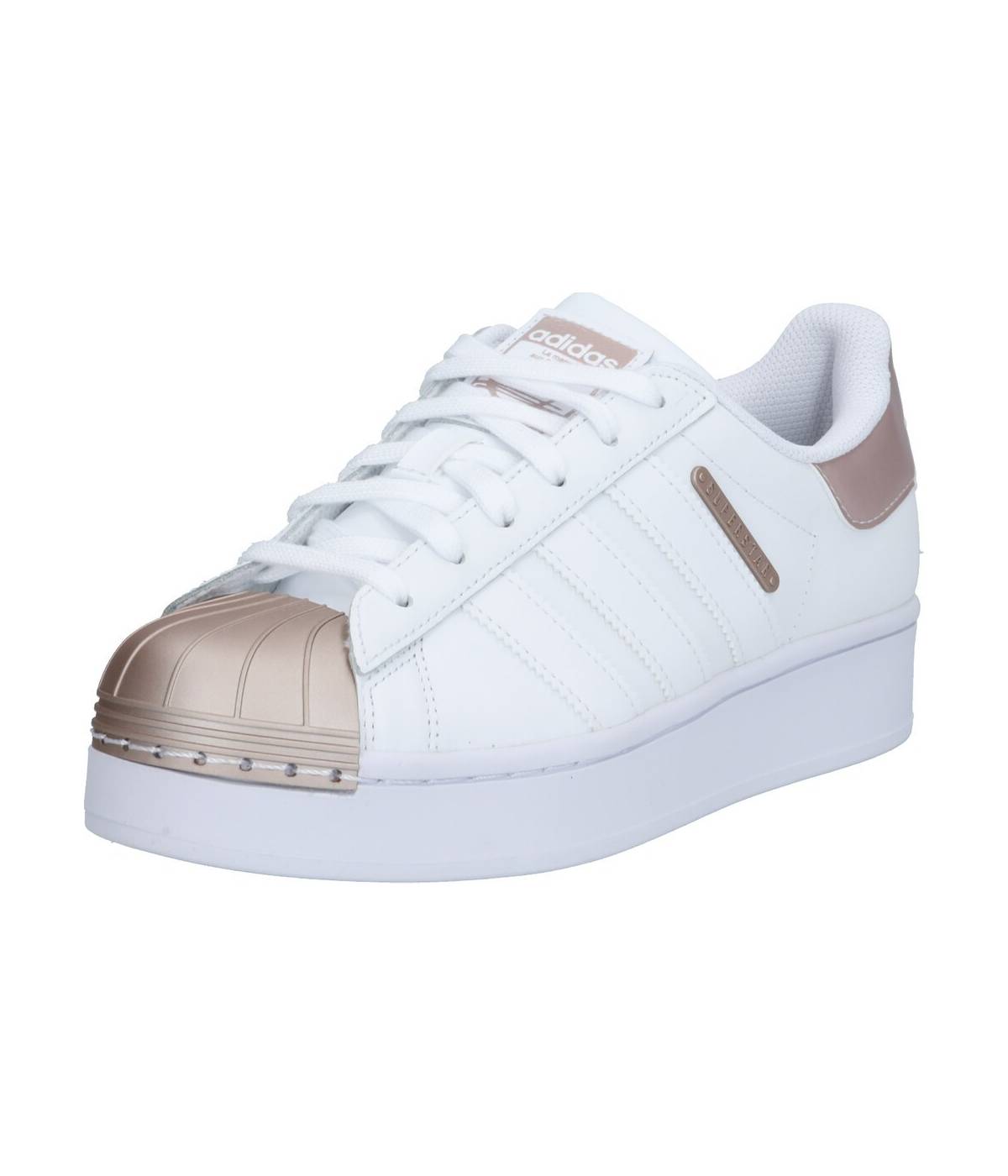 ADIDAS ORIGINALS Ниски сникърси 'SUPERSTAR' бяло / бронз | AllShoes.BG